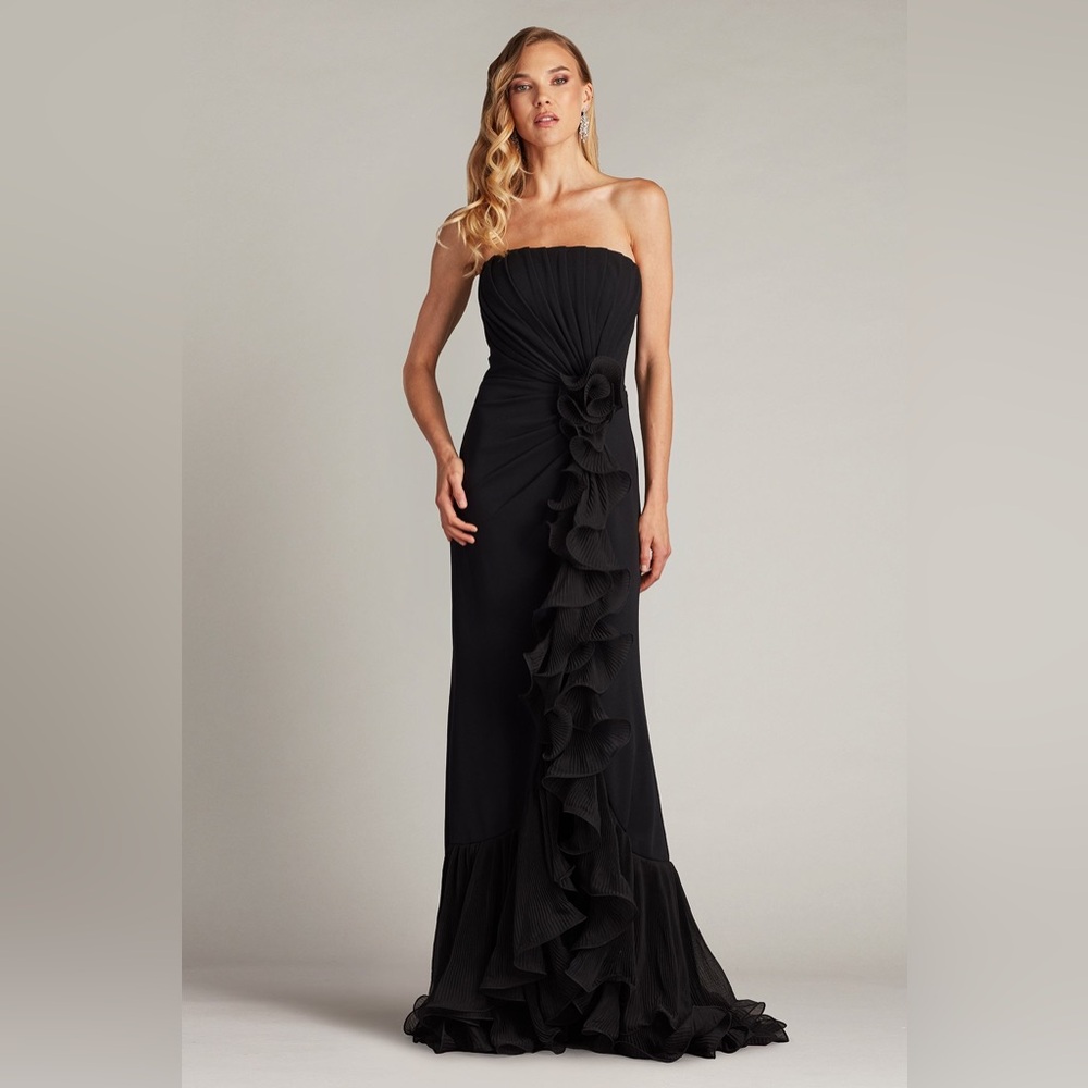 TADASHI SHOJI - LEITH CASCADING RUFFLE GOWN